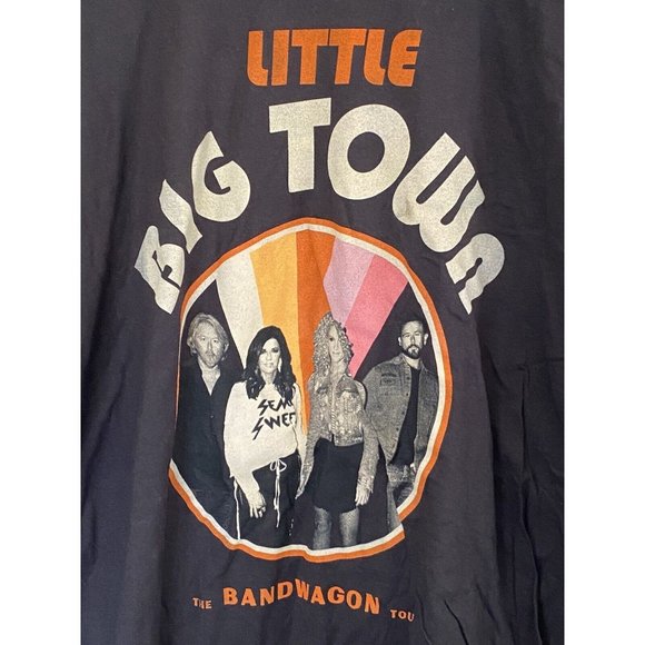 Little Big Town The Bandwagon Tour 2018 T-Shirt Black Short Sleeve Size 3XL - Picture 4 of 7